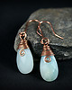 kolczyki wire wrapping Kolczyki z amazonitem 6