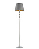 lampy podłogowe Czarna lampa podłogowa w stylu glamour do salonu SEUL GOLD 3