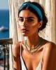 chokery Opal niebieski  /17.07.25/ choker -  Szlachetna kolekcja 1