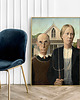 plakaty Plakat Nieoczekiwana zmiana miejsc Grant Wood American gothic 1