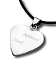 srebrne naszyjniki Naszyjnik srebrne serce na rzemieniu, Na Walentynki 5