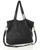 torby na ramię Torebka pleciona damska skórzany shopper bag -czarna 6