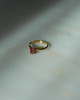 pierścionki złote Pierścionek z surowym rubinem, unikat 2