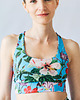 biustonosze damskie Biustonosz sportowy Simple Cross - Blue Floral 3