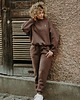 bluza bez kaptura damska Bluza Basic oversize czekoladowa 5
