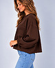 bluza bez kaptura damska Bluza Flavia Czekolada 1