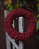 wianki bożonarodzeniowe Bordowy wianek 29 cm z naturalnego pieprzu dekoracyjnego 1