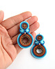 kolczyki soutache Eira M - kolczyki etno, srebro 1