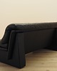 sofy i szezlongi Sofa skórzana czarna, włoski design, lata 60, produkcja: Włochy 3