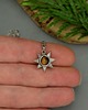 wisiory Mały wisiorek słoneczko tygrysie oko wire wrapping słońce 2