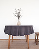 obrusy i serwetki Obrus okrągły medium linen CHARCOAL 2