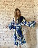 szlafroki damskie Szlafrok narzutka kimono w zjawiskowy wzór 2