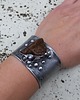 bransoletki wire wrapping Perłowe robaczki - bransoletka regulowana 3