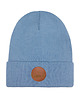 czapki i kapelusze męskie Czapka beanie z bawełny organicznej szary błękit 1
