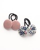 ozdoby do włosów dla dzieci Gumki do włosów Mini Bobbles Linen Dusty Pink 2