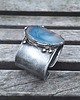 bransoletki wire wrapping Błękitna rzeka -  bransoletka regulowana 2