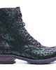 botki damskie Botki skórzane - zielone  (6609) 3