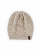 czapki damskie Beżowa czapka luźna z wełny alpaki 1