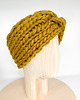 opaski do włosów Oliwkowa opaska turban z wełny peruwiańskiej 2