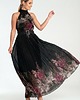 sukienki maxi damskie Elegancka długa sukienka maxi rozkloszowana bez rękawów z wiązaniem M1282 4