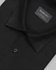 koszule męskie Koszula flumeri 00509 długi rękaw czarny slim fit 1
