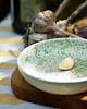 kuchnia - różne Ceramiczna tarka do czosnku i warzyw - biało zielona 1