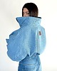 kurtki damskie Krótka kurtka bomber denim light blue 7