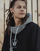 bluzy męskie Surf poncho plażowe AZTEC black, ręcznik kąpielowy 3