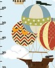naklejki ścienne do pokoju dziecka Naklejka miarka Travel Balloons 150x60cm 1