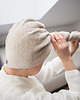 dodatki - łazienka - różne Lniany turban frotte creamy white 4