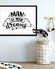 plakaty Plakat motywacyjny z napisem MAN of your dreams 2