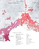 plakaty WINO Francja regiony winiarskie plakat mapa 3