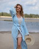 sukienki maxi damskie Kimono Moon Crystal - wiskoza  błękit 4