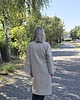 sukienki midi damskie Kimono sukienka z paskiem 100% len beżowe. 7