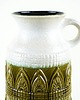 wazony Wazon ceramiczny West Germany z reliefowym pasem dekoracyjnym, lata 70. 4