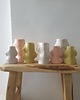 wazony Wazon  rzeźba Fluxo kremowy mały  ceramika wys 14 cm 6
