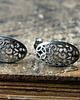 kolczyki wire wrapping owale wypełnione 1