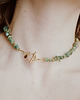 złote naszyjniki Choker Blue Grass, apatyt 1