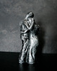 figurki i rzeźby Rzeźba z gipsu, Rodzina, srebrna, wys. 10,3 cm 3
