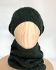 czapki damskie Zielona czapka beretowa z wełny alpaki 3