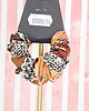 gumki do włosów XS mini mała gumka dla dzieci do włosów jedwab naturalny scrunchie brązowa 2