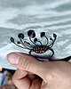 spinki i klamry do włosów Ręcznie robiona metalowa spinka do włosów z leśnymi grzybami i bursztynem 5