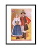 grafiki i ilustracje Oprawiona ilustracja "Żeńcy z Poznania" aut. Maria Wąsowicz Sopoćko 1953 r 2