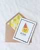 kartki scrapbooking Żółty ludzik. Kartka urodzinowa dla fanów klocków 4