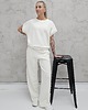 komplety damskie Chiara oversizowy komplet bezrękawnik i spodnie wide leg Cream 5