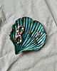 pojemniki na biżuterię Ceramiczna muszla na biżuterię turkus 1