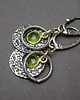 kolczyki srebrne Kolczyki srebrne Peridot ring 4