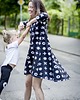 sukienki midi damskie O/X SWING DRESS - Mom 1