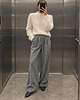 swetry damskie  Sweter Crew Neck Super Kid Mohair Ecru z odpinanymi poduszkami 2
