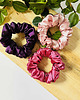 gumki do włosów Satynowa gumka do włosów scrunchie Bakłażan RÓŻNE MODELE 2